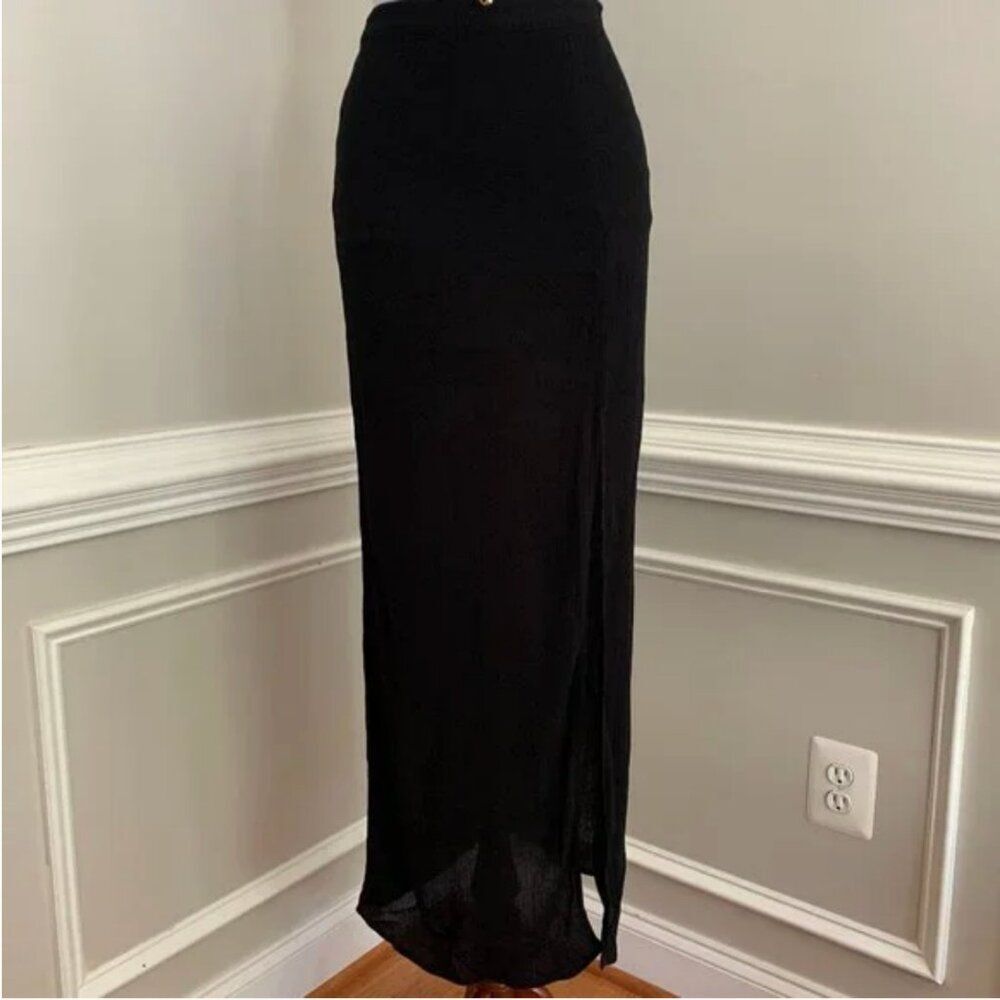 Forever 21 Black Maxi Skirt Size XS - Picture 6 of 8